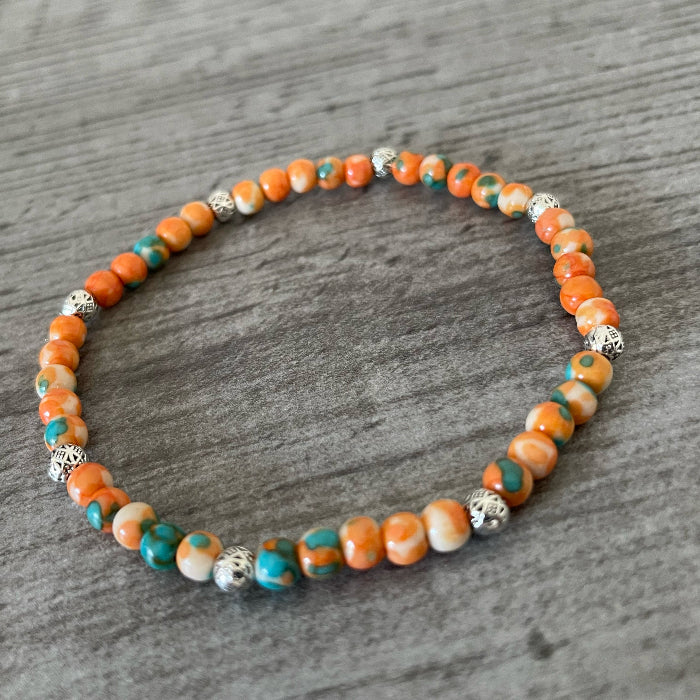 Summer Storm Stone Bracelet Set | Boho UK